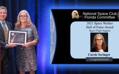 Carolyn Seringer Inducted into Space Club Hall of Fame